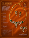 AD GREEN CHAIN NECKLACE SET